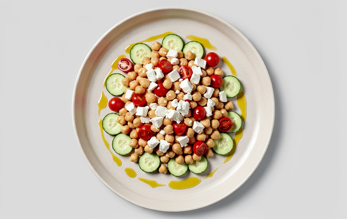 Healthy Mediterranean meal